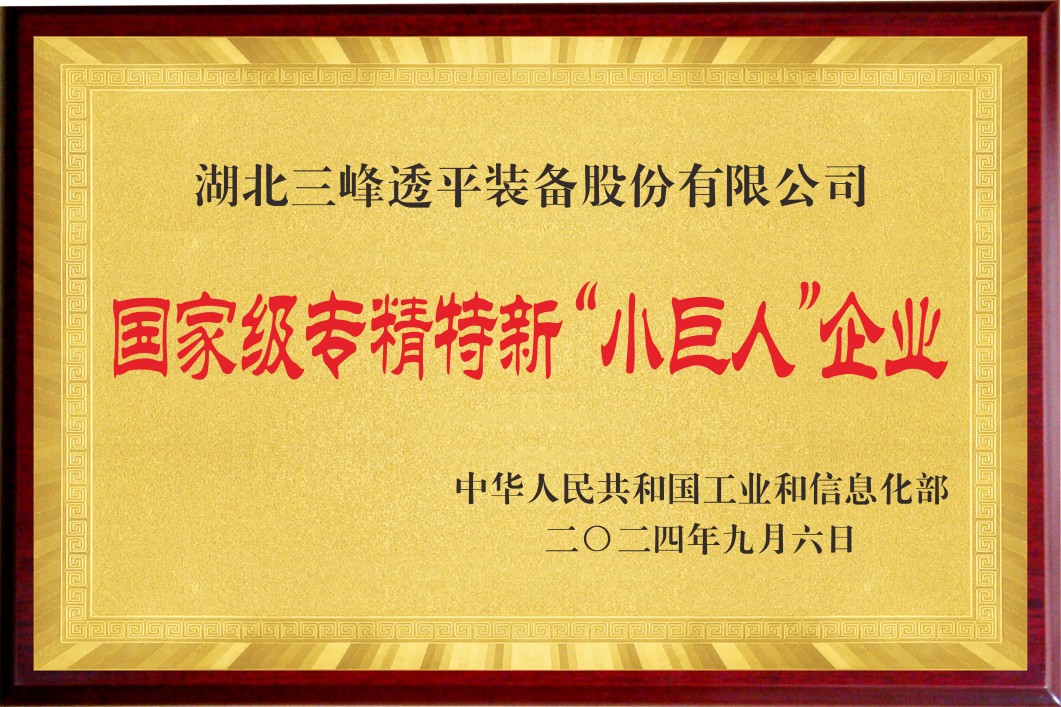 國(guó)家級(jí)專精特新“小巨人”